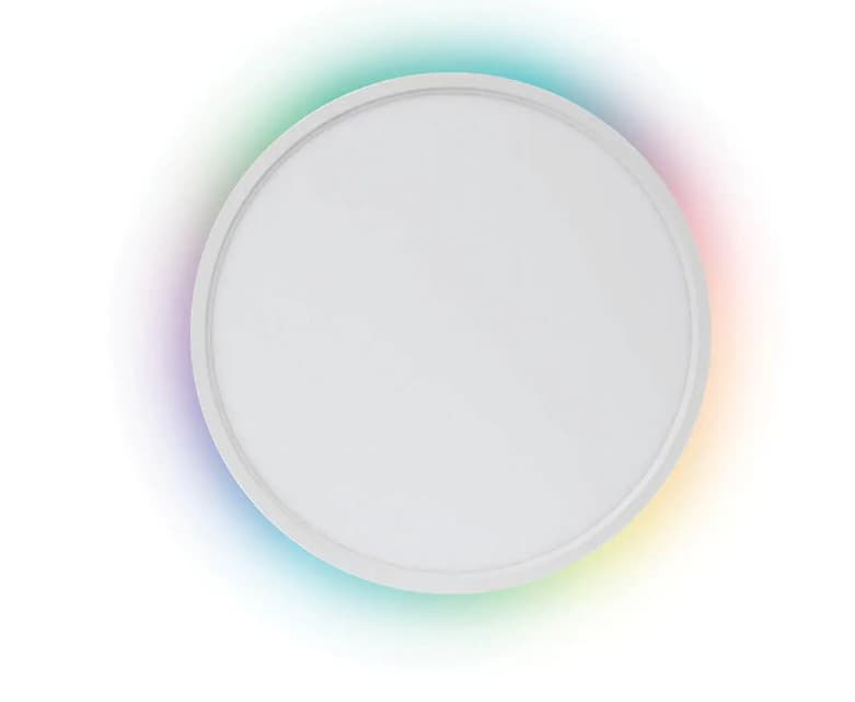 גוף תאורה תקרתי IP44 RGB+CCT‏ 55W עם שלט רחוק