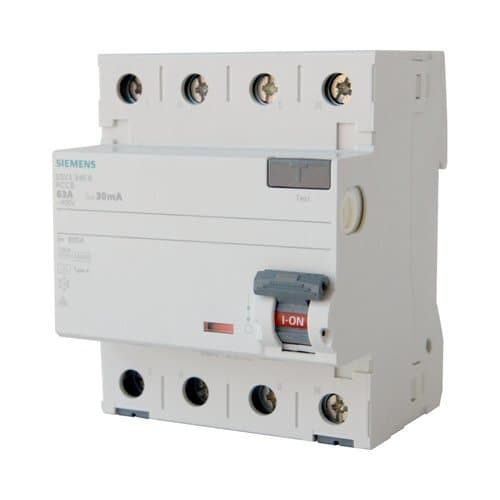 ממסר פחת 5SV3346-6 4X63/0.03 30mA
