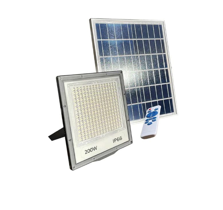 פנס הצפה סולארי IP66 200W SOL - אור לבן