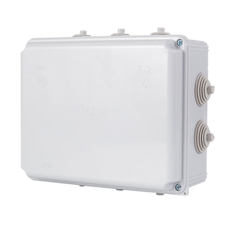 קופסת פיצול עם ניפלים T-24P 154X114X70 IP55
