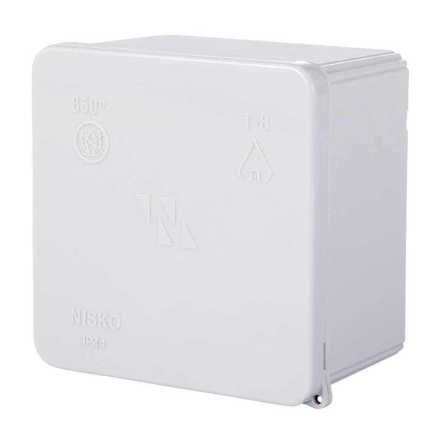 קופסת פיצול חלקה T-8 80X80X50 IP44