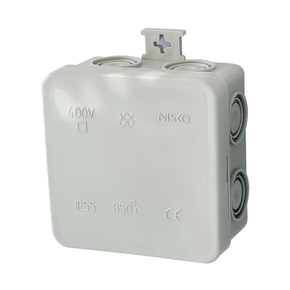 קופסת הסתעפות עם ניקובים T-6 65X65X30 IP55