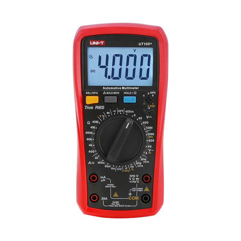 UT105+/UT107+ - מולטימטרים לרכב
